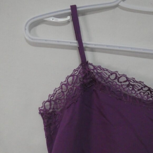 ANN TAYLOR PETITE Ann Taylor Petite SP Purple Lace Trim Cami Tank Top - NWT - Picture 4 of 15